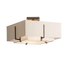 Hubbardton Forge - Canada 126507-SKT-07-SF1205-SA1605 - Exos Square Small Double Shade Semi-Flush