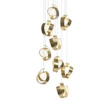 Hubbardton Forge - Canada 131099-SKT-LONG-86-GG0711 - Riza 9-Light Pendant