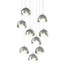 Hubbardton Forge - Canada 131105-SKT-LONG-82-85-GG0711 - Brooklyn 9-Light Double Shade Pendant