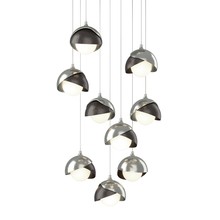 Hubbardton Forge - Canada 131105-SKT-LONG-85-14-GG0711 - Brooklyn 9-Light Double Shade Pendant