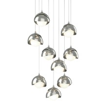 Hubbardton Forge - Canada 131105-SKT-LONG-85-85-GG0711 - Brooklyn 9-Light Double Shade Pendant