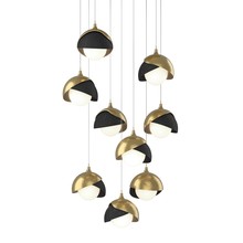 Hubbardton Forge - Canada 131105-SKT-LONG-86-10-GG0711 - Brooklyn 9-Light Double Shade Pendant