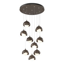 Hubbardton Forge - Canada 131105-SKT-STND-05-05-GG0711 - Brooklyn 9-Light Double Shade Pendant