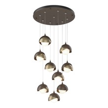 Hubbardton Forge - Canada 131105-SKT-STND-05-84-GG0711 - Brooklyn 9-Light Double Shade Pendant