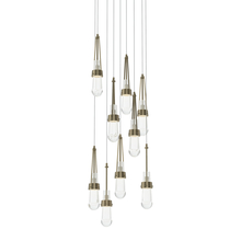 Hubbardton Forge - Canada 131108-SKT-LONG-84-ZM0434 - Link 9-Light Clear Glass Pendant