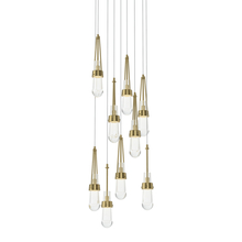 Hubbardton Forge - Canada 131108-SKT-LONG-86-ZM0434 - Link 9-Light Clear Glass Pendant