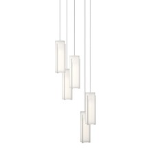 Hubbardton Forge - Canada 131124-SKT-LONG-02-GG0065 - Exos Glass 5-Light Pendant