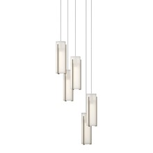 Hubbardton Forge - Canada 131124-SKT-LONG-84-GG0065 - Exos Glass 5-Light Pendant