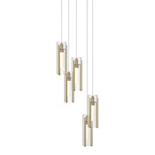 Hubbardton Forge - Canada 131124-SKT-LONG-86-ZM0065 - Exos Glass 5-Light Pendant