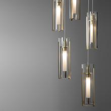 Hubbardton Forge - Canada 131124-SKT-STND-86-ZM0065 - Exos Glass 5-Light Pendant