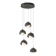 Hubbardton Forge - Canada 131125-SKT-STND-20-07-GG0711 - Brooklyn 5-Light Double Shade Pendant