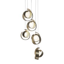 Hubbardton Forge - Canada 131129-SKT-LONG-84-GG0711 - Riza 5-Light Pendant