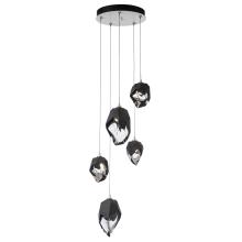 Hubbardton Forge - Canada 131139-SKT-LONG-02-BP0756 - Chrysalis 5-Light Mixed Crystal Pendant