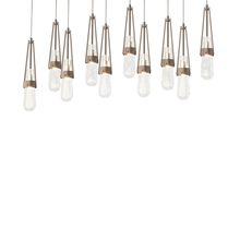 Hubbardton Forge - Canada 131200-SKT-LONG-05-YG0434 - Link 10-Light Blown Glass Pendant