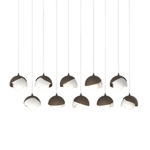 Hubbardton Forge - Canada 131205-SKT-LONG-05-02-GG0711 - Brooklyn 10-Light Double Shade Pendant