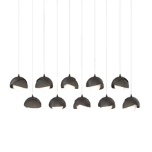 Hubbardton Forge - Canada 131205-SKT-LONG-14-07-GG0711 - Brooklyn 10-Light Double Shade Pendant