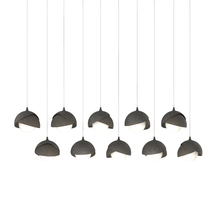 Hubbardton Forge - Canada 131205-SKT-LONG-20-07-GG0711 - Brooklyn 10-Light Double Shade Pendant