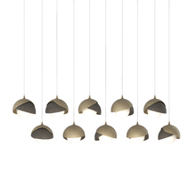 Hubbardton Forge - Canada 131205-SKT-LONG-84-07-GG0711 - Brooklyn 10-Light Double Shade Pendant