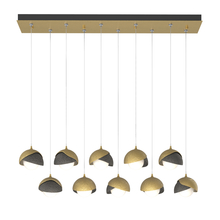 Hubbardton Forge - Canada 131205-SKT-STND-86-20-GG0711 - Brooklyn 10-Light Double Shade Pendant