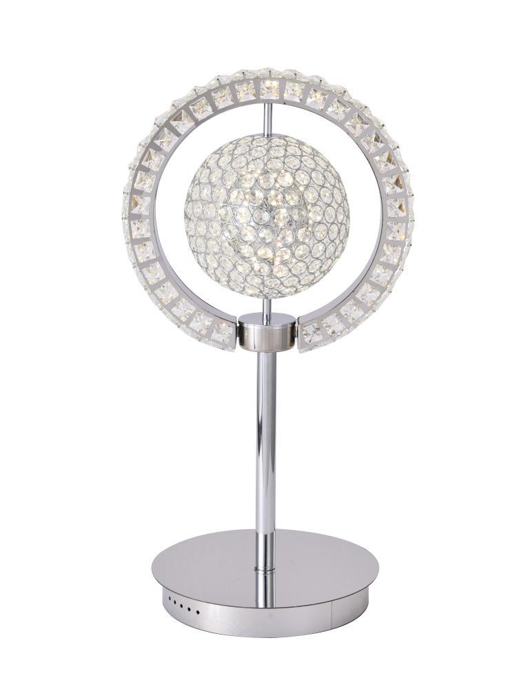 Metal & Crystal LED Table Lamp