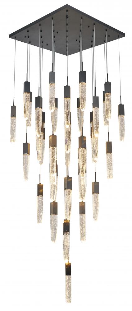 Matte Black Chandelier