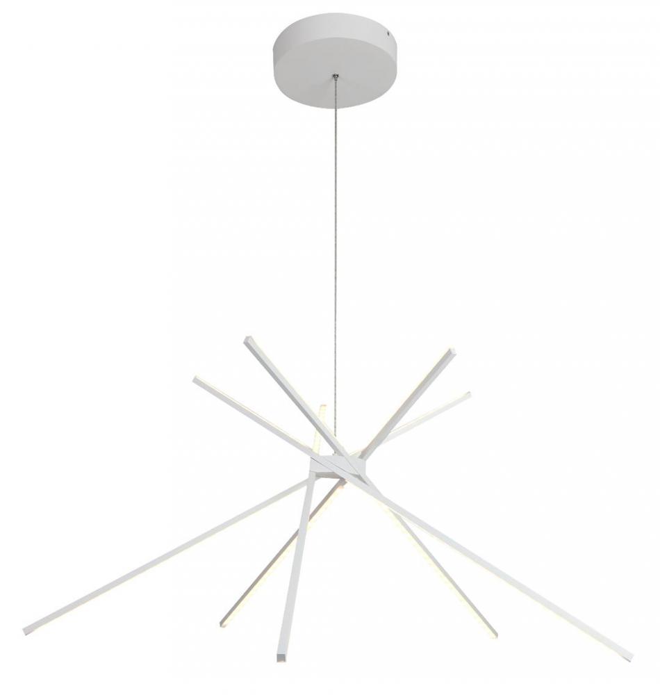 Matte White LED Chandelier