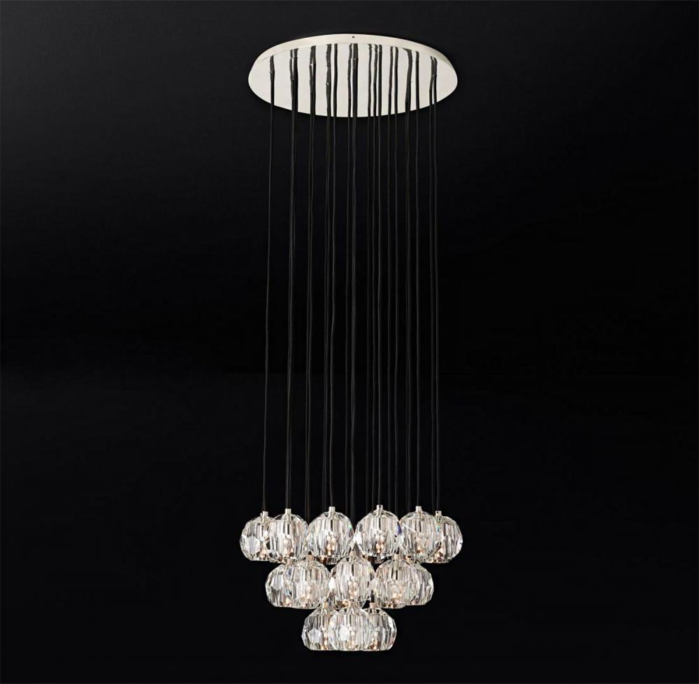 Polished Nickel Chandelier