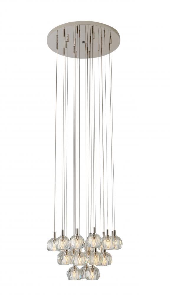 Polished Nickel Chandelier