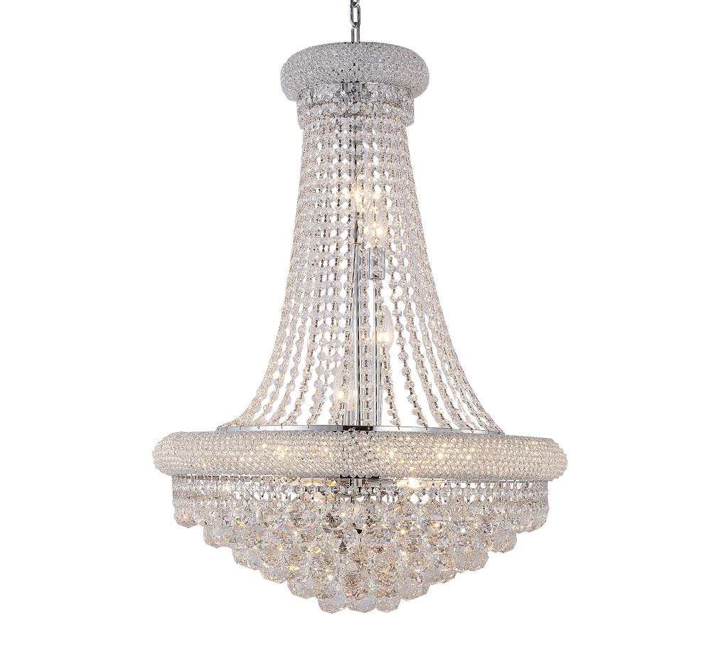 Metal & Crystal Chandelier