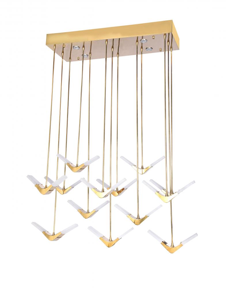 Gold LED Chandelier