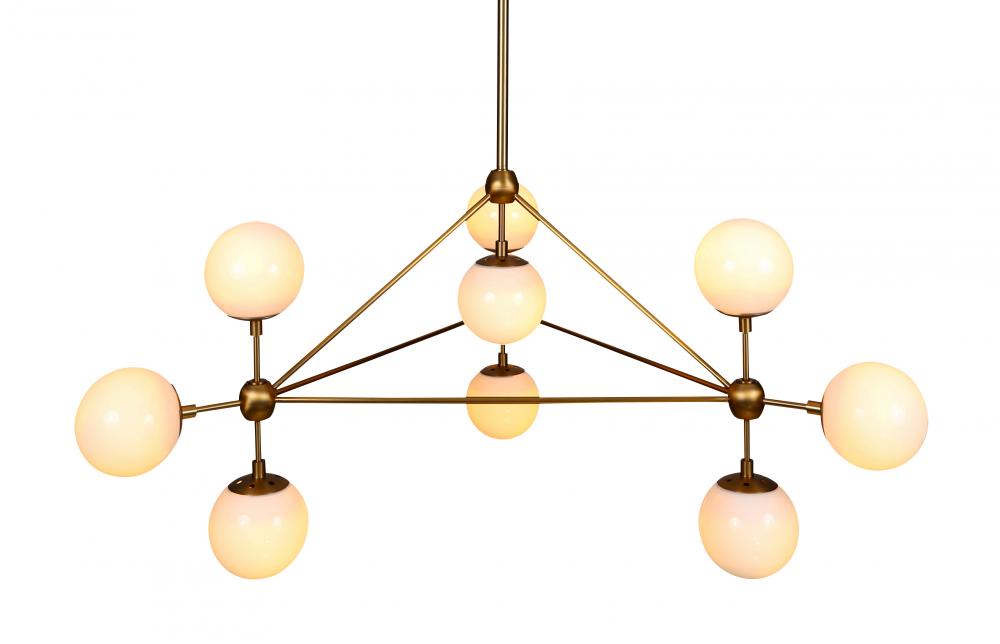 Matte Gold Chandelier