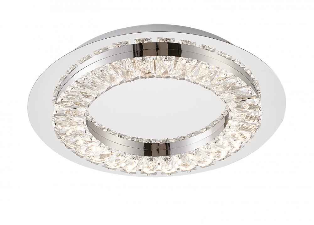 Chrome LED Flush Mount