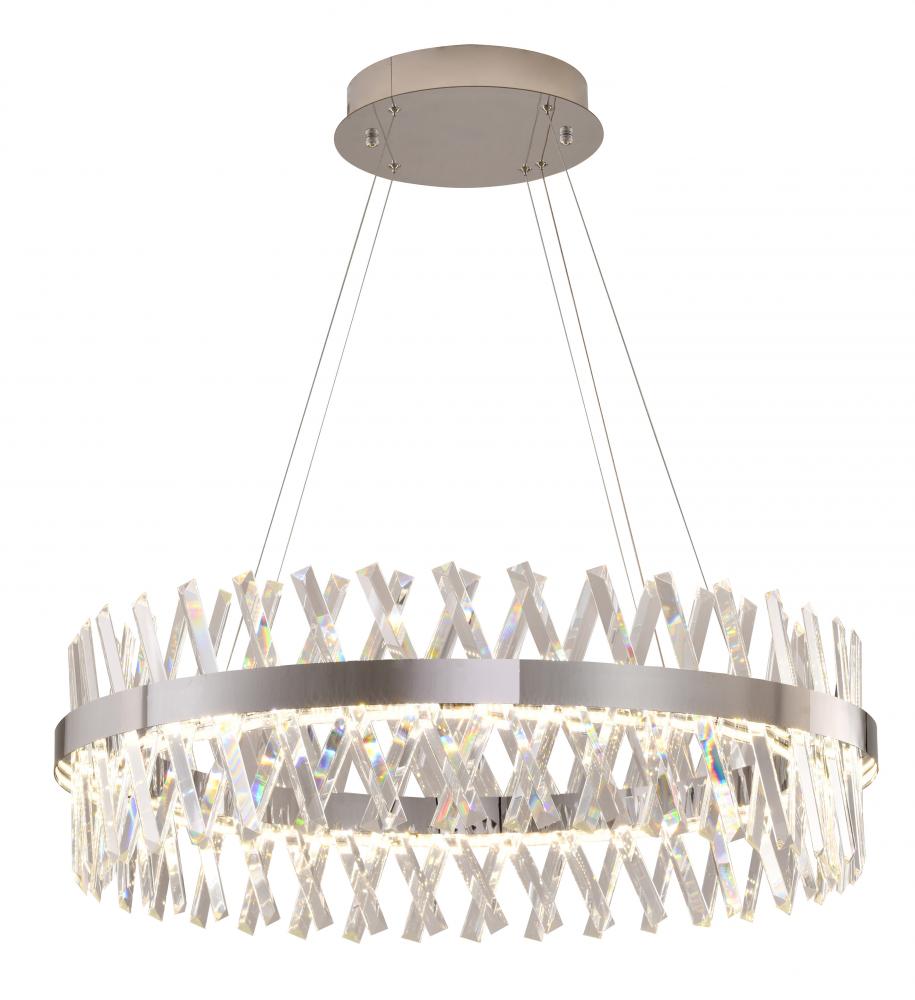 Metal & Crystal LED Chandelier