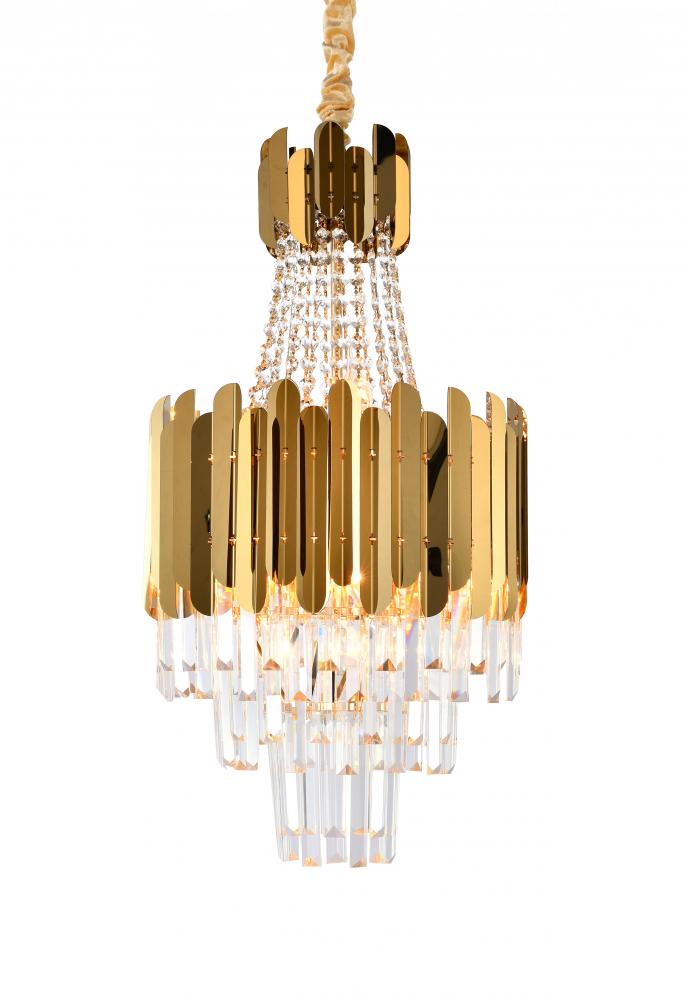 Chandelier Stainless Steel & Crystal