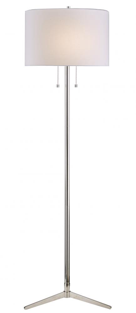 Polished Nickel Floor Lamp