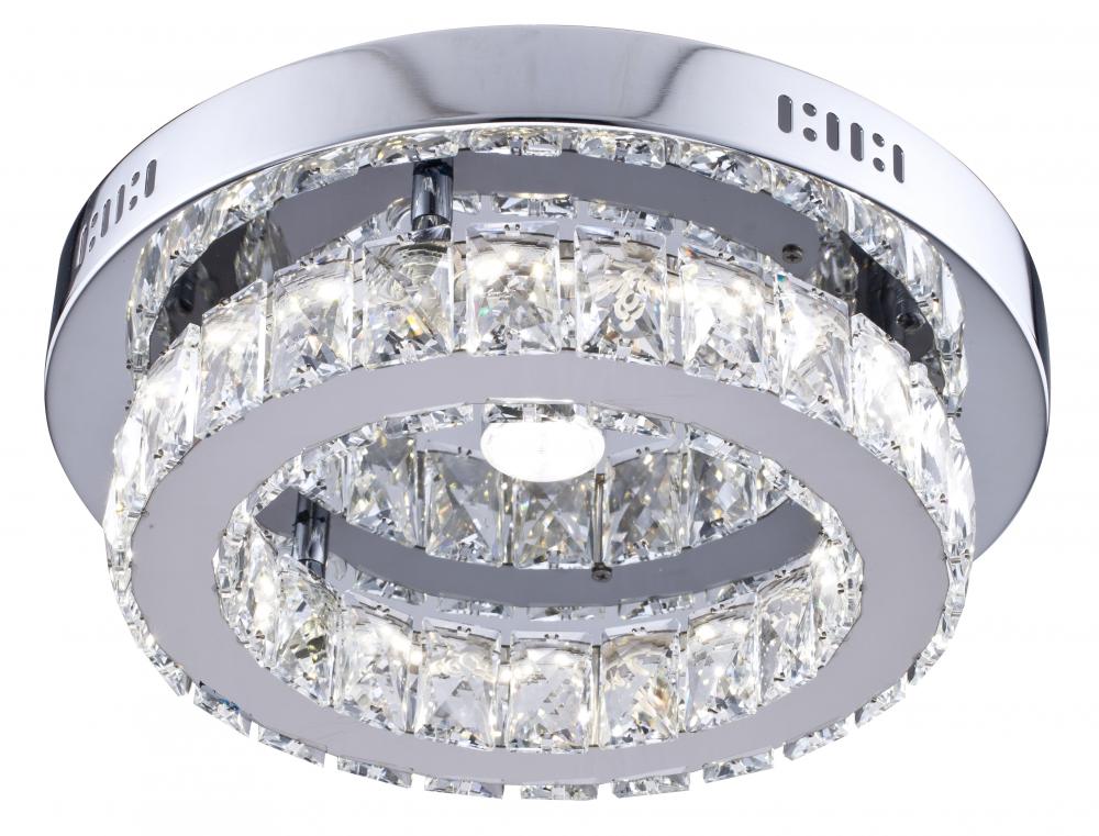 Chrome LED Flush Mount