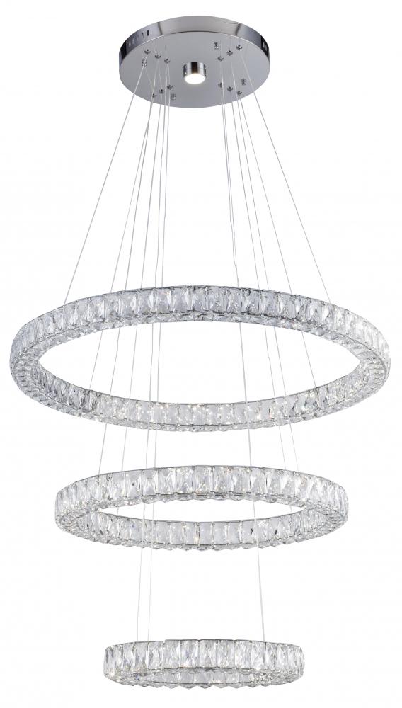 Chrome LED Chandelier