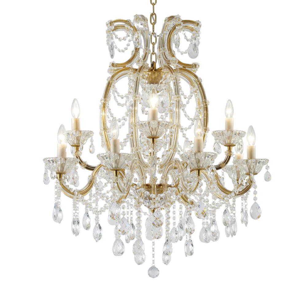 Satin Brass Chandelier