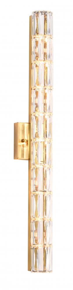 Metal & Crystal Wall Sconce