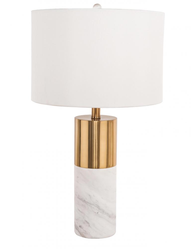 Gold & white Table Lamp