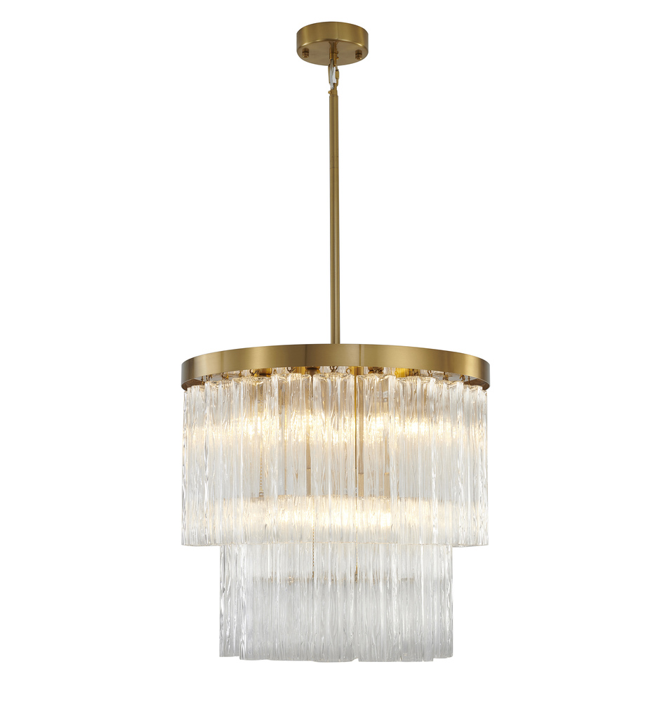 Satin Brass Chandelier