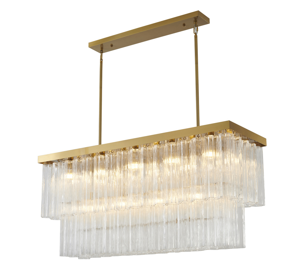 Satin Brass Chandelier