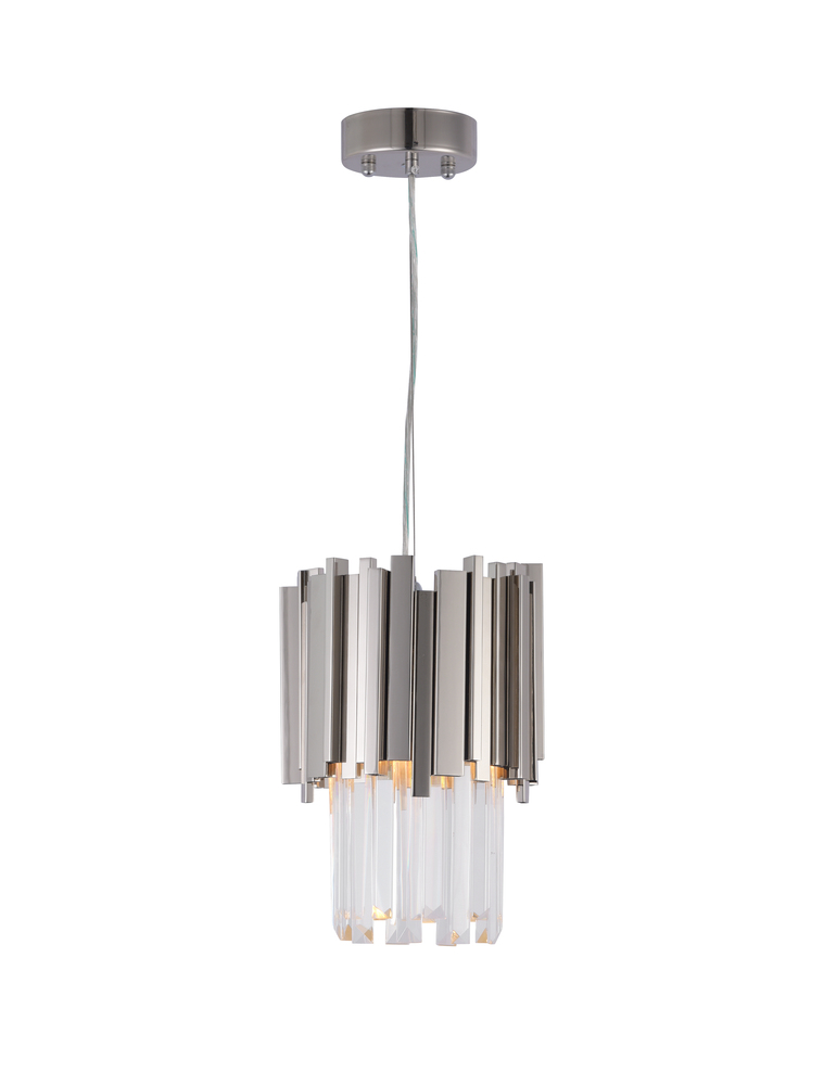 Shiny Nickel Single Pendant Lighting