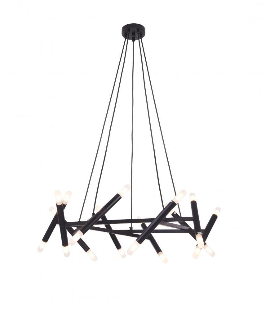 Matte Black Chandelier