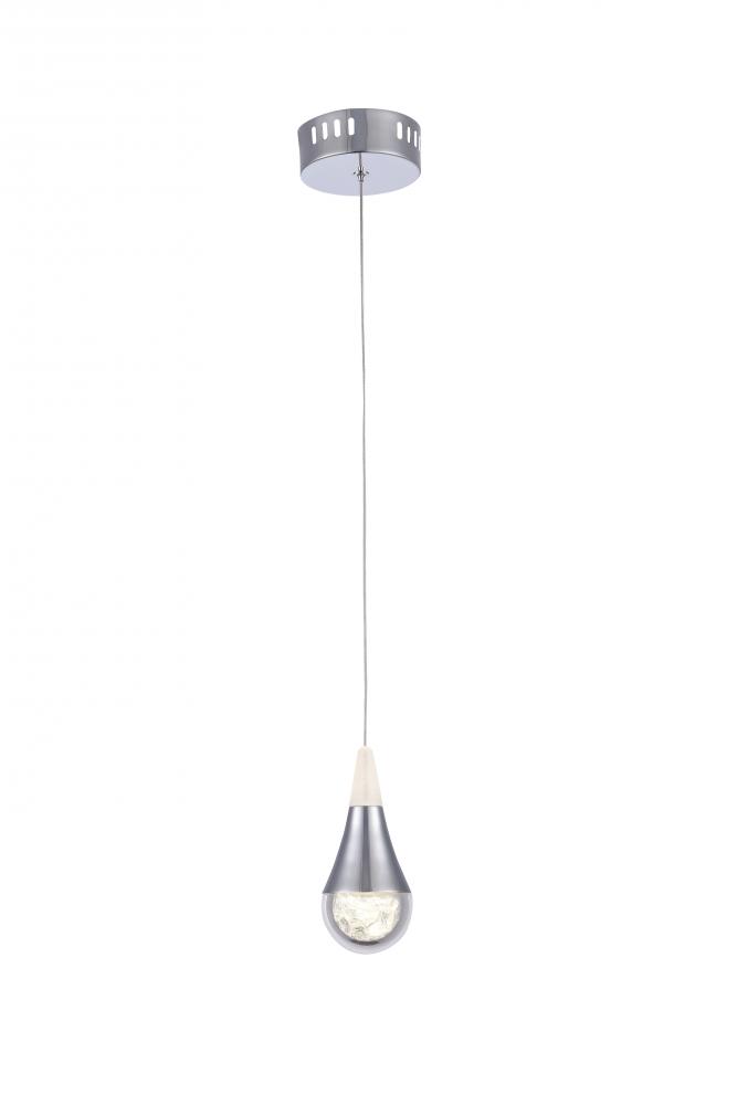 Chrome LED Single Pendant Lighting