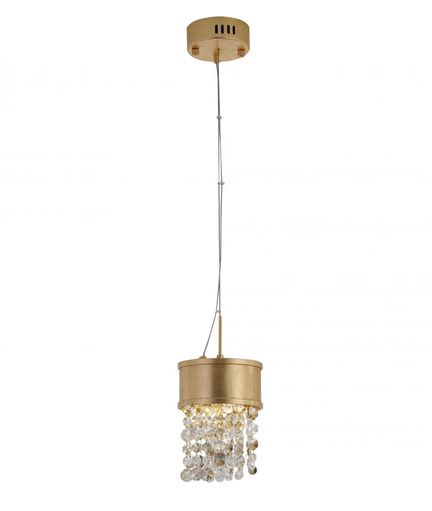 Metal & Crystal LED Pendant