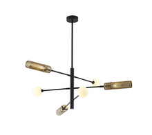 Bethel International Canada AV75C45G - Black and Gold Chandelier