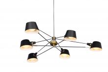 Bethel International Canada DLS12C72B - Black Chandelier