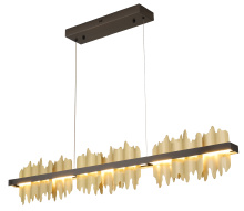 Bethel International Canada FT124C47B - Black and Brass LED Chandelier