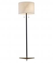 Bethel International Canada JFL123HL-AB - Antique Brass & Black Floor Lamp